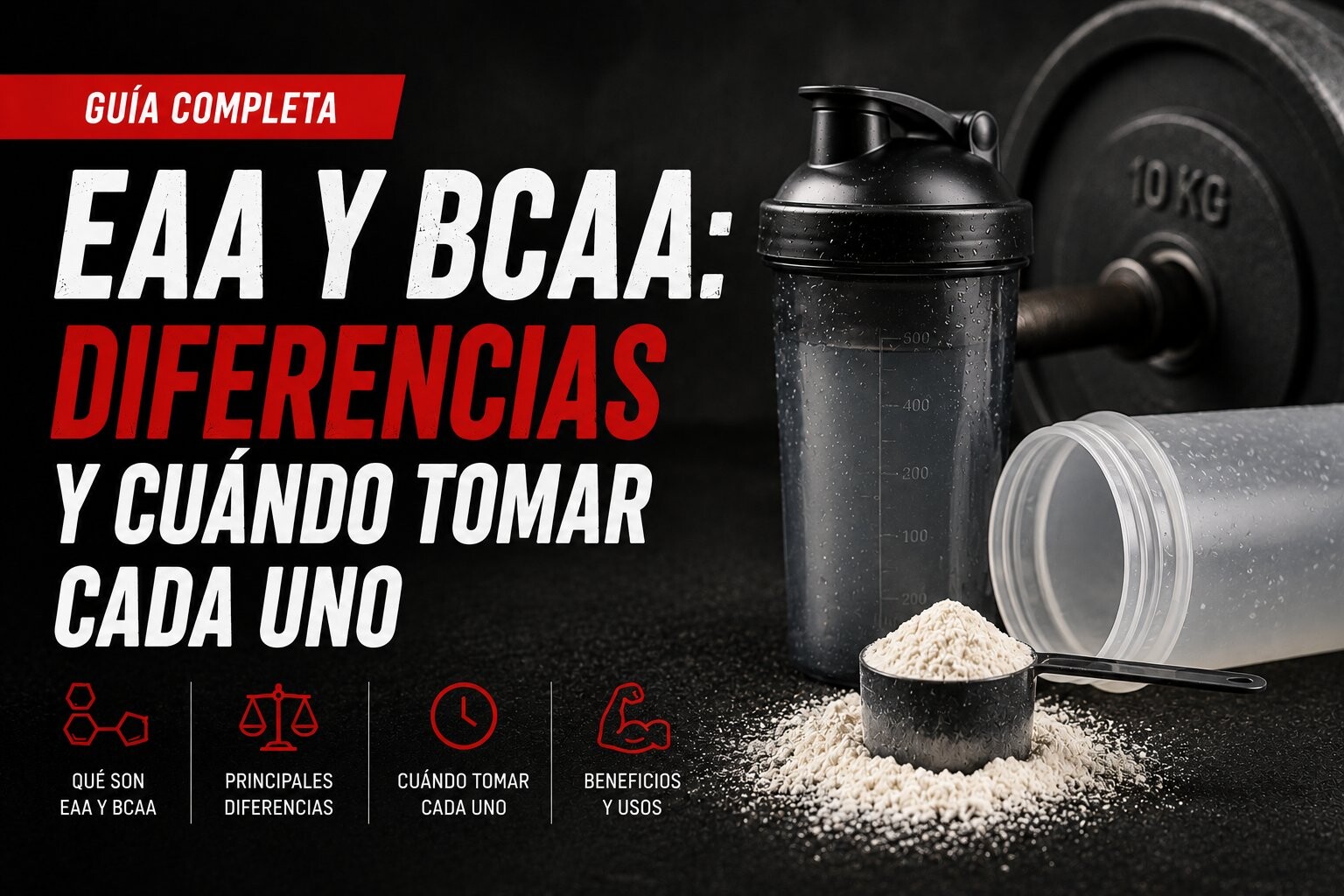 EAA y BCAA: diferencias y cuándo tomar cada uno