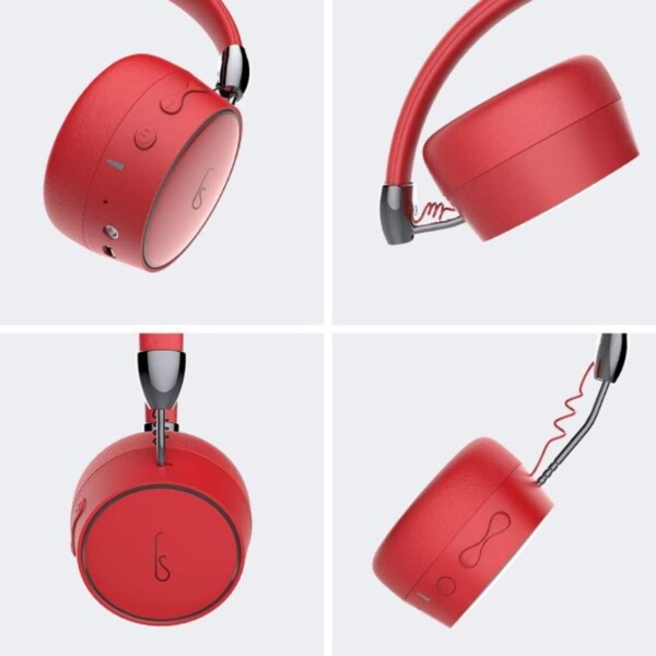 Auricular Inalámbrico Vincha Gorsun E95 Bluetooth Calidad Variante Color Rojo
