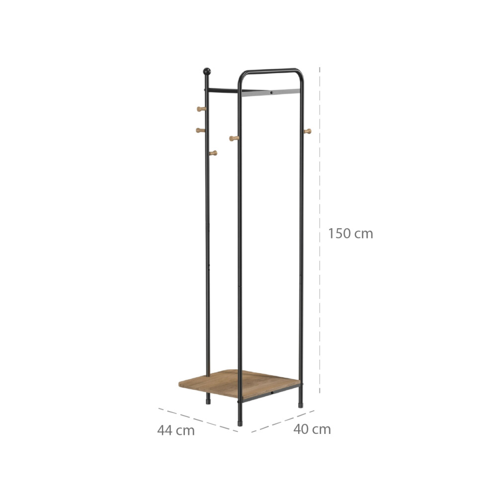 Perchero con estante y ganchos - House Perchero con estante y ganchos - House