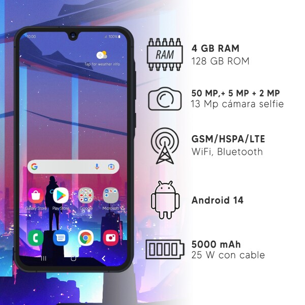 Samsung A16 4/128 Gb 4g CEL SAMSUNG A16 4/128 4G NEGRO