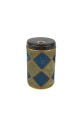 Yerbera c/ detalle pecari rombo puzzle Azul