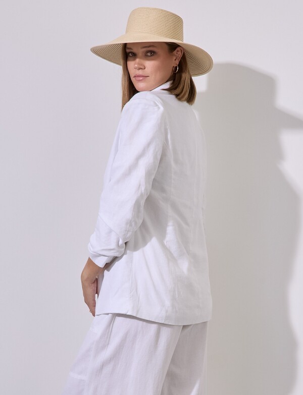 Blazer Lino Mga Frun BLANCO