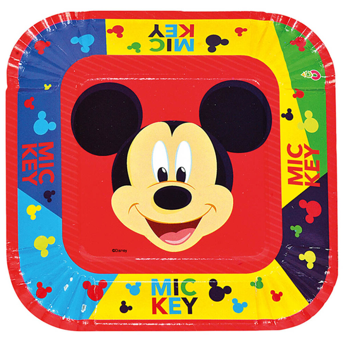 Cotillón Platos Descartables x 10 - Mickey 