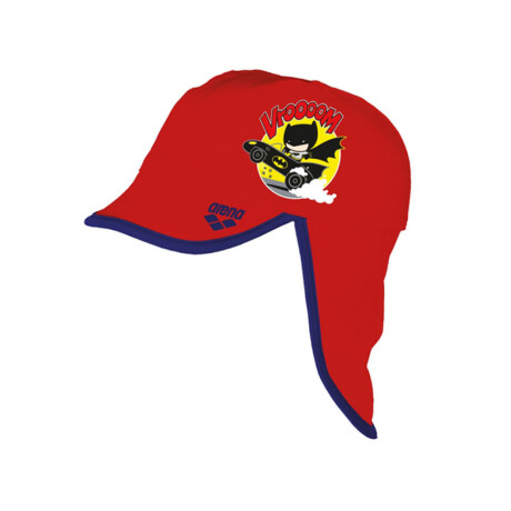 Gorra Protección UV Deportiva De Natación Para Niños Arena Batman Kids Cap Rojo