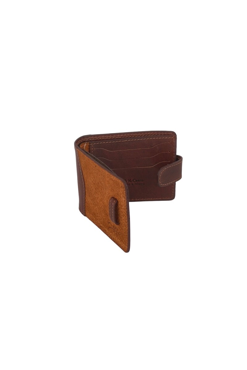 Billetera de cuero Marron