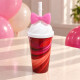 Vaso tipo helado con tapa y sorbito - 500ml Vaso tipo helado con tapa y sorbito - 500ml