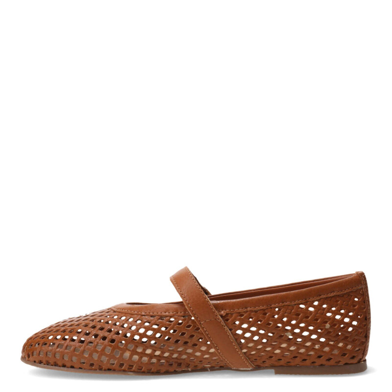 Balerina de Mujer Bottero Calada Marrón Caramelo