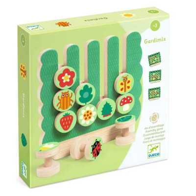 Juego educativo de madera Gardimix Djeco Juego educativo de madera Gardimix Djeco