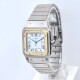 Cartier Santos Carree 2961 Automático 29 mm acero y oro , esfera blanca y números romanos con estuche Cartier Santos Carree 2961 Automático 29 mm acero y oro , esfera blanca y números romanos con estuche