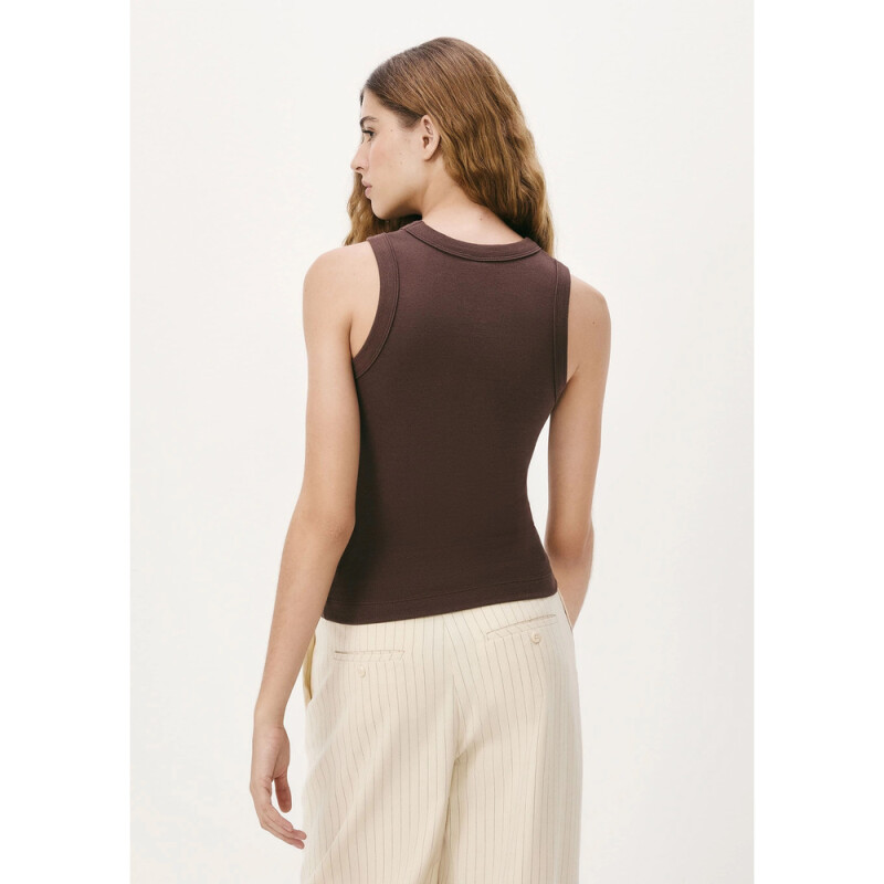 BLUSA SM FEM MARROM ESCURO