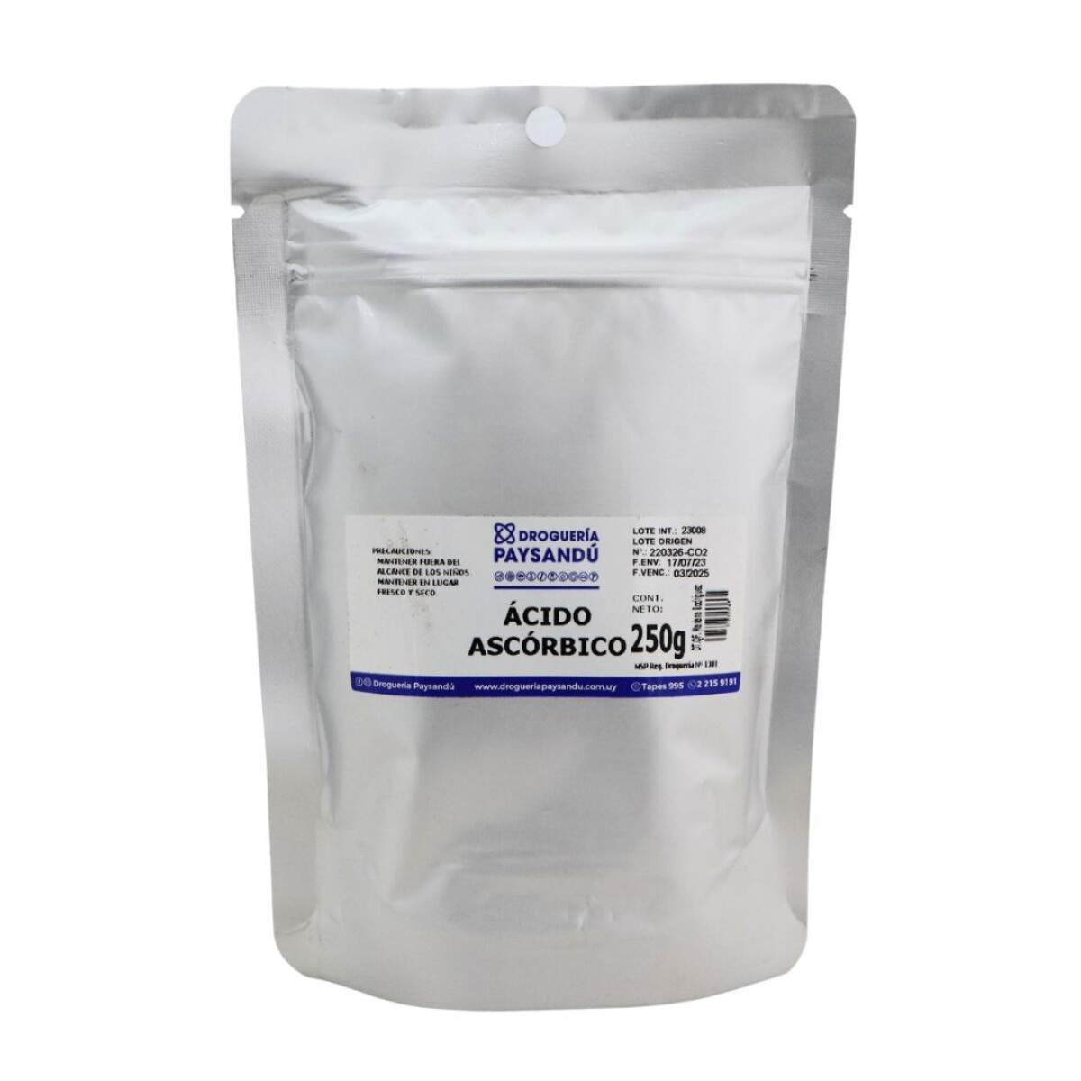 Ácido Ascórbico - 250 g 