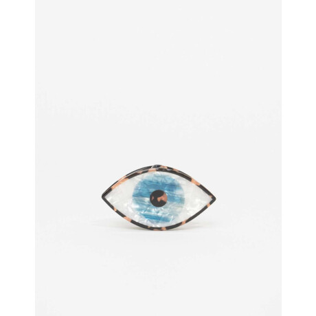 Broche Acrílico De Ojo Combinacion Bicolor