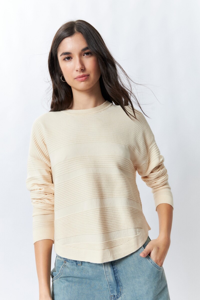 SWEATER ROSA Crudo