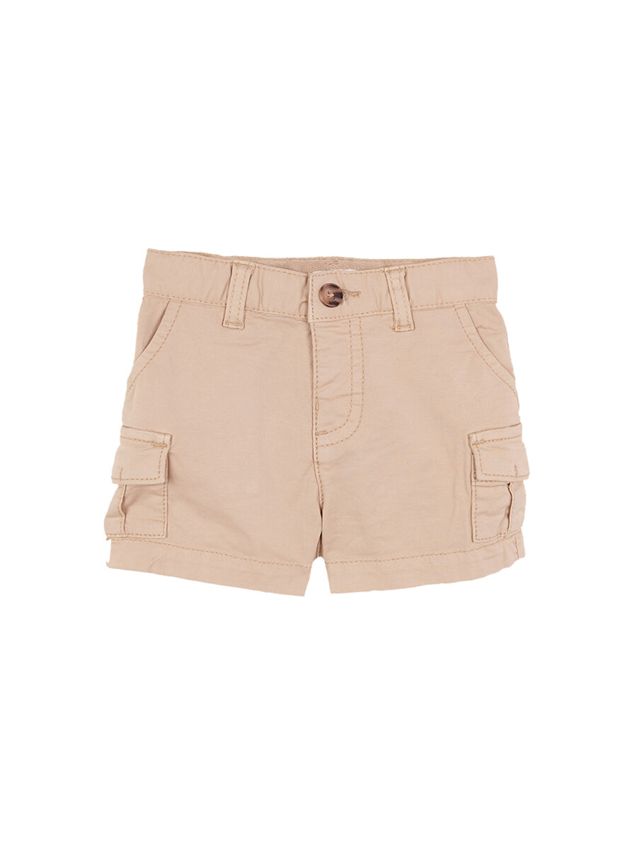 Pantalon Corto Cargo Gris