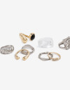 Sets Anillos Strass Sets 8 Anillos - Combinacion Bicolor