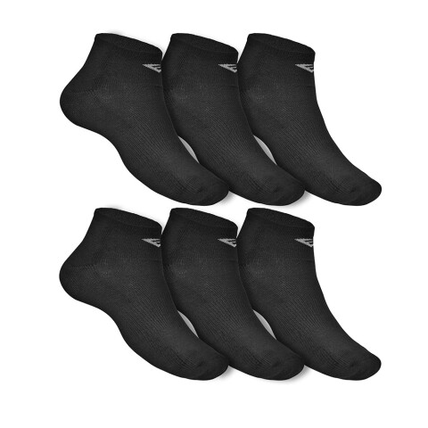 MEDIAS TOBILLERAS EVERLAST POLY (6PACK) NEGRO
