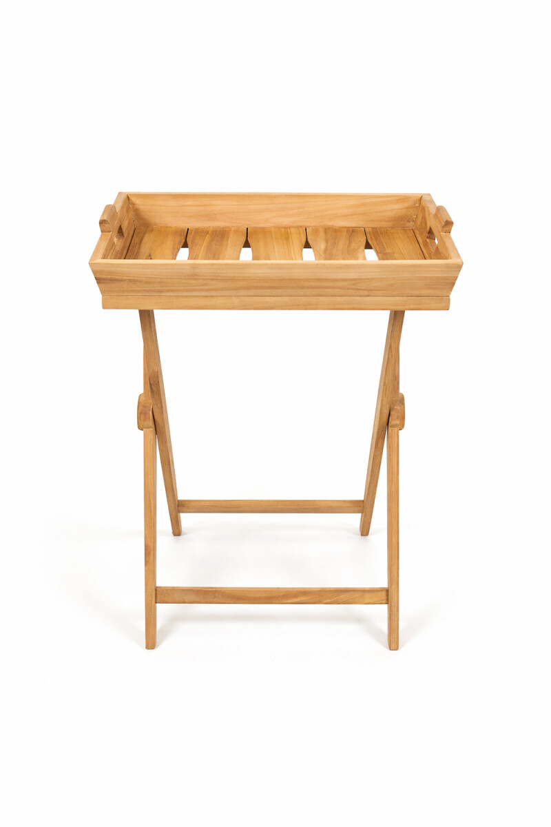 Mesa Lateral Con Bandeja Carmen - Color Unico 