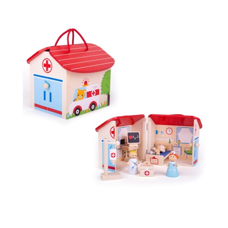 Set valija juego en madera Bigjigs Mini Hospital Set valija juego en madera Bigjigs Mini Hospital