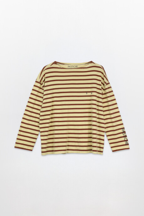 T-shirt Sailor ST Yellow/Bordeaux