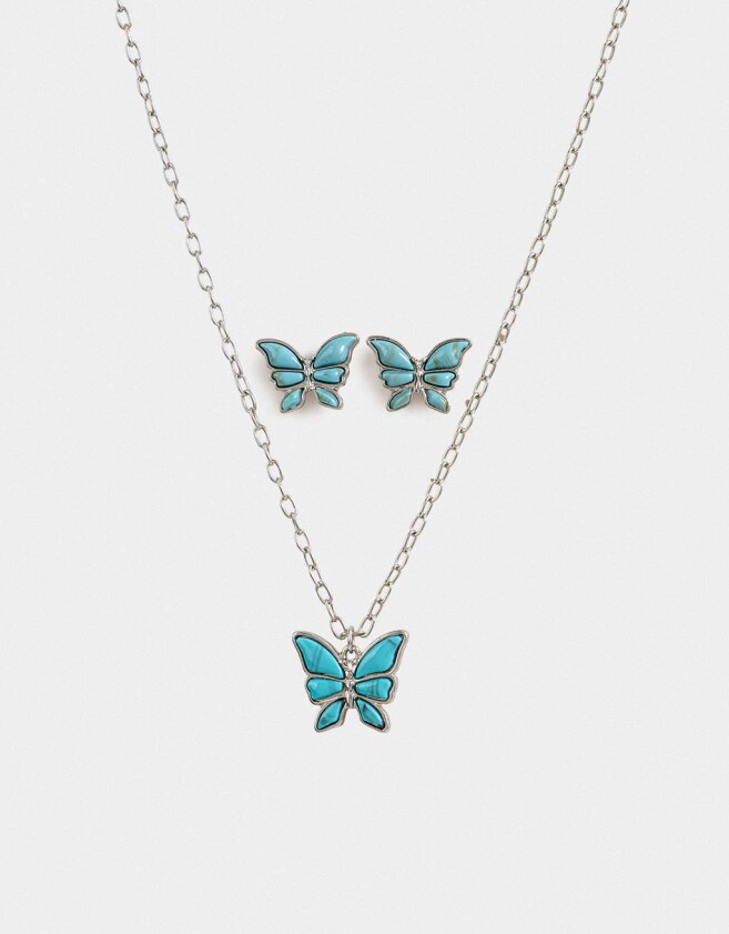 Bijouterie Set Piedra Bijou Set De Piedra - Plateado