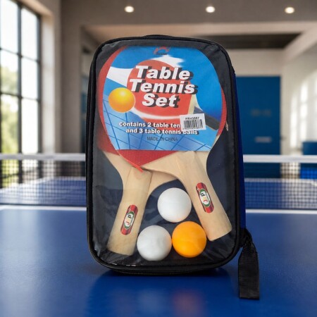PALETAS DE PING PONG + 3 PELOTAS PALETAS DE PING PONG + 3 PELOTAS
