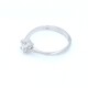 Anillo en oro 18k blanco y brillante. Anillo en oro 18k blanco y brillante.