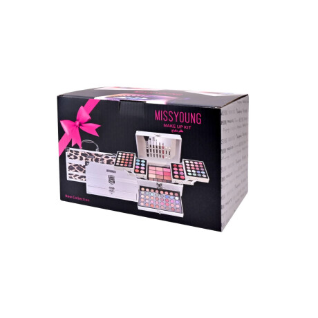 Petaca Maleta De Maquillaje Missyoung 127 Pzas Plateado
