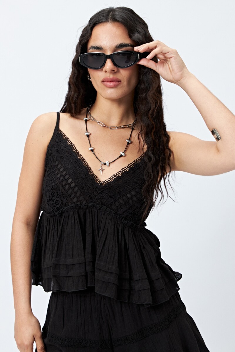 TOP ZARIA Negro