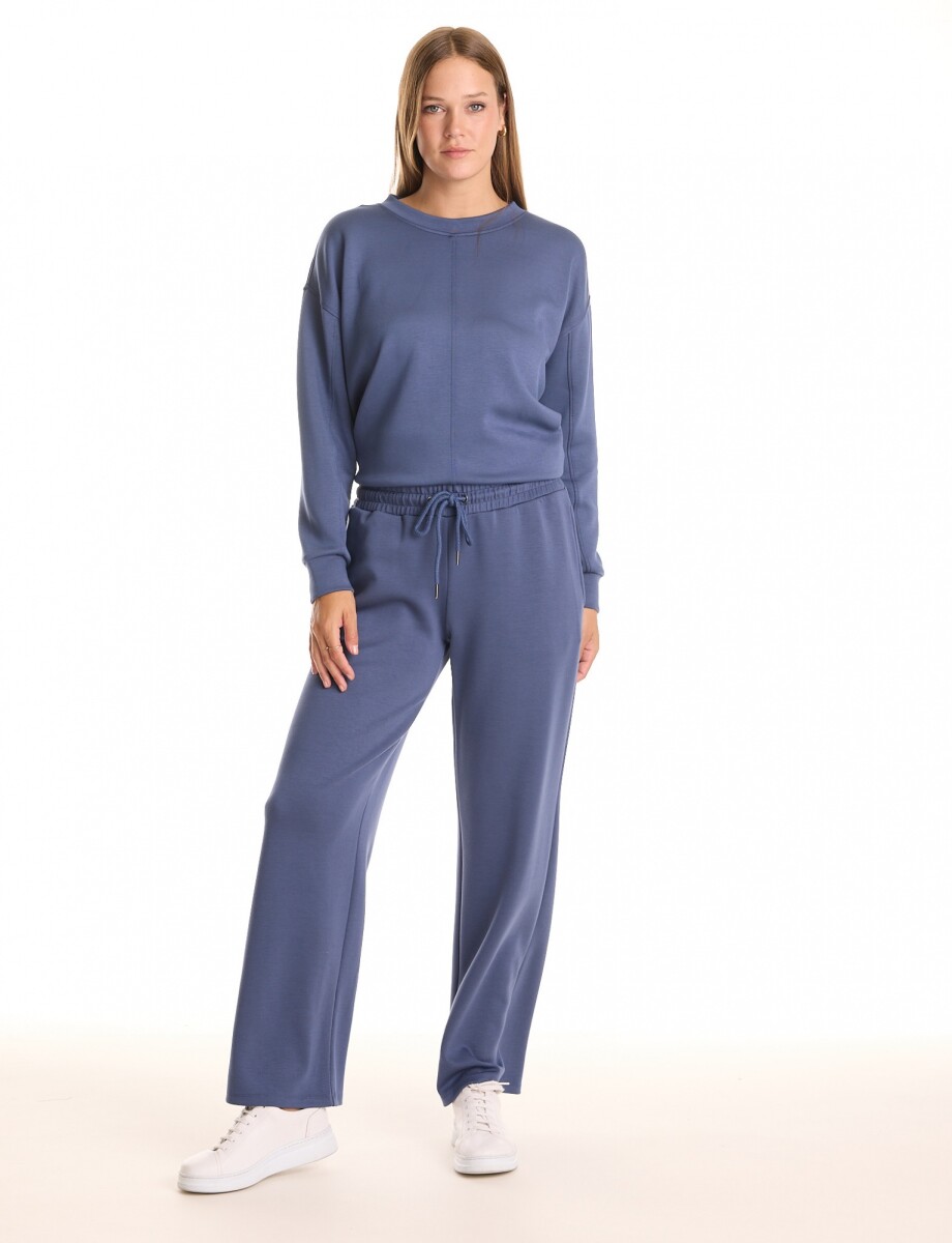 Jogger Basico Recto - Azul 