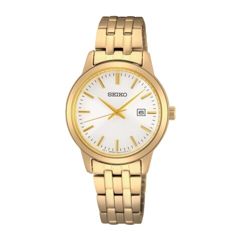 Reloj Seiko SUR412P1 para mujer con correa de acero Dorado Dorado