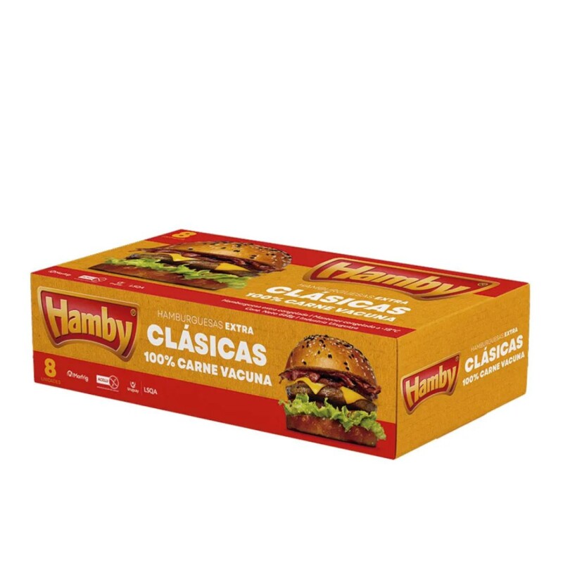 HAMBURGUESAS HAMBY X 8 HAMBURGUESAS HAMBY X 8