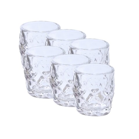 Vaso de vidrio x6 unidades Vaso De Vidrio X6 Unidades