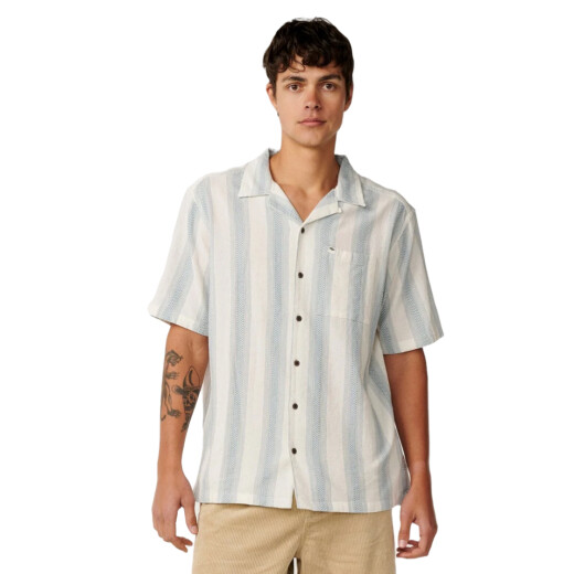 Camisa Rip Curl Classic Surf Weaver - Beige Camisa Rip Curl Classic Surf Weaver - Beige