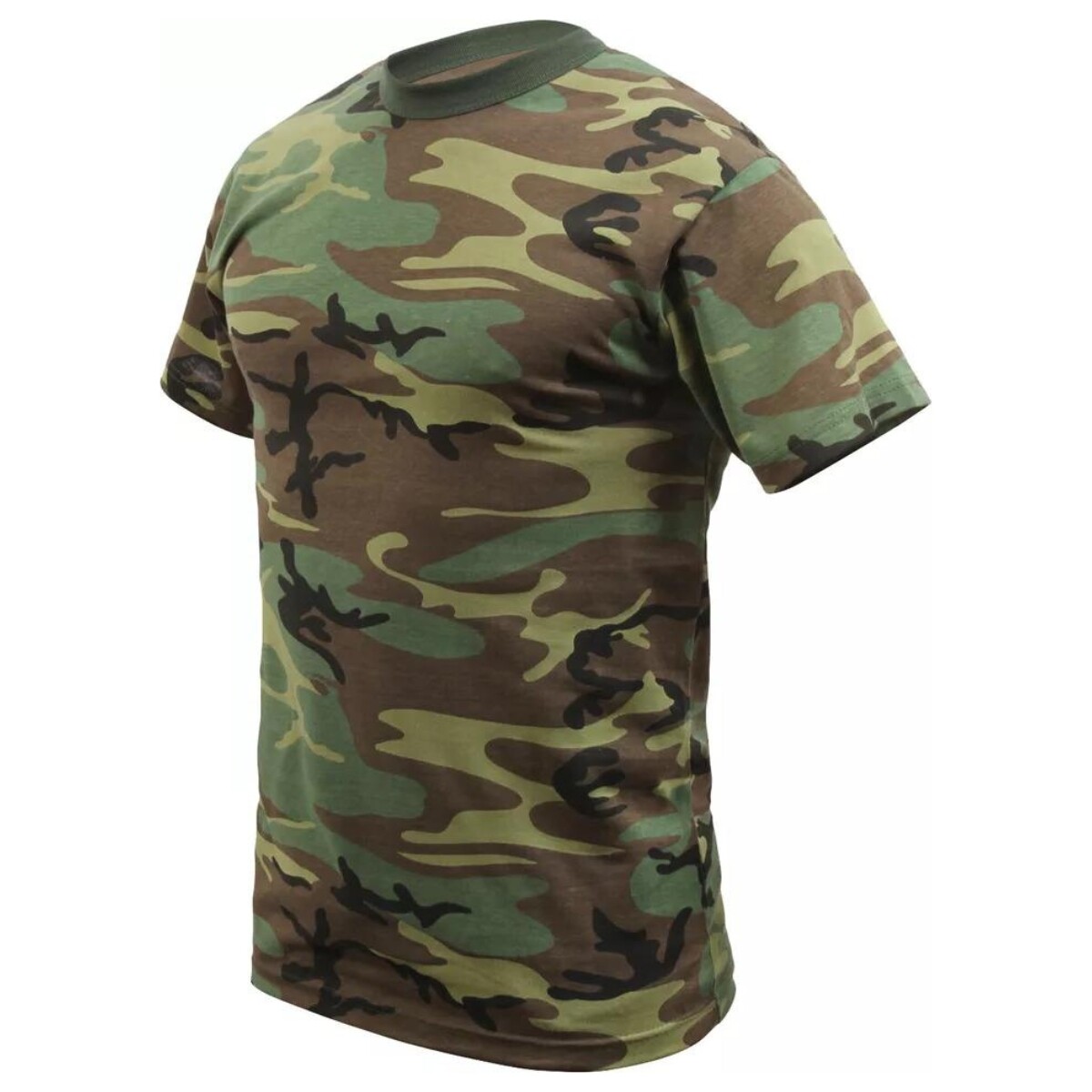 Remera camuflada en algodón - Woodland 