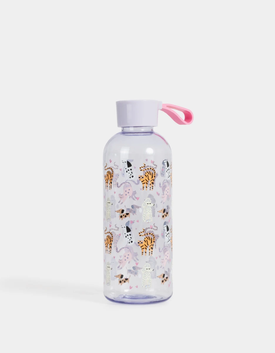 Botella Plástica Estampada Animalitos 