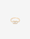 Anillos Chicos Strass Anillo Con Dije Glass. - Dorado
