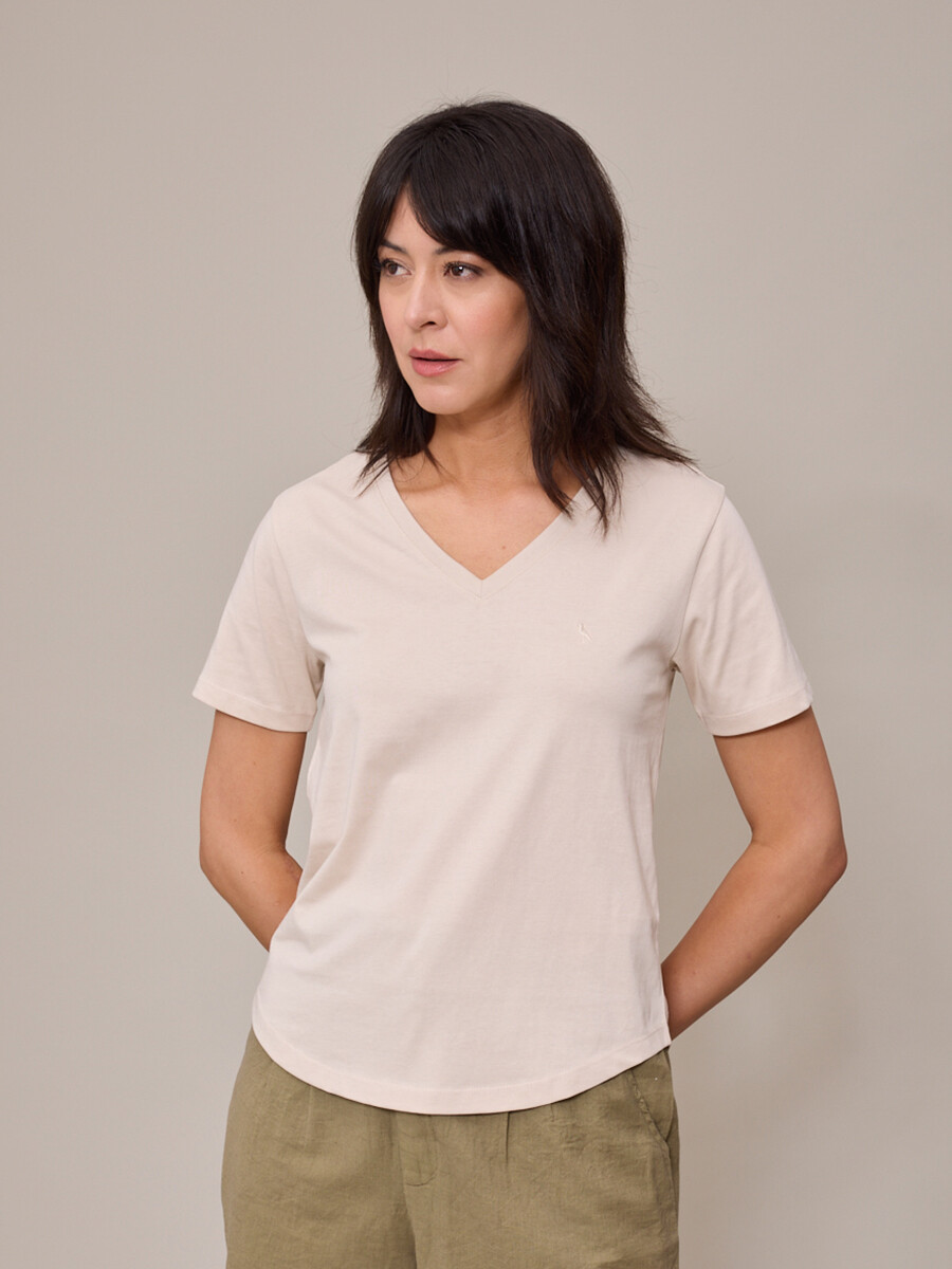 T-SHIRT ALOLA POLANCO - Crudo 