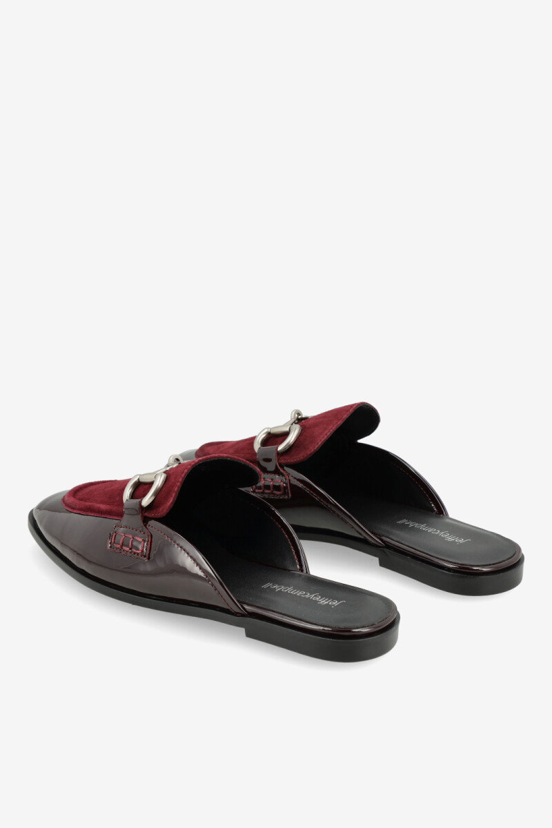 MOCASIN CHATO VELVIT-M Bordo
