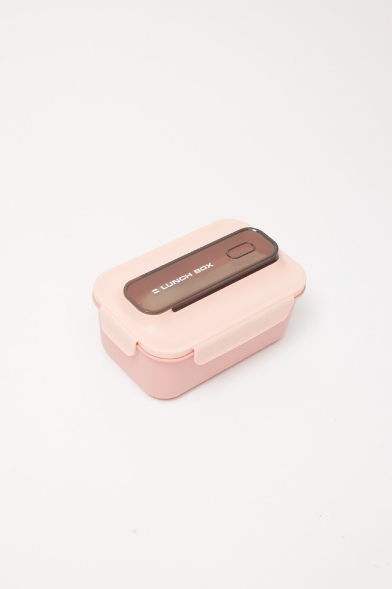 Tupper con bandeja divisiones Rosa