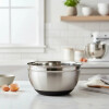 Bowl acero inox 21 cm base silicona negra PRISMA Bowl acero inox 21 cm base silicona negra PRISMA