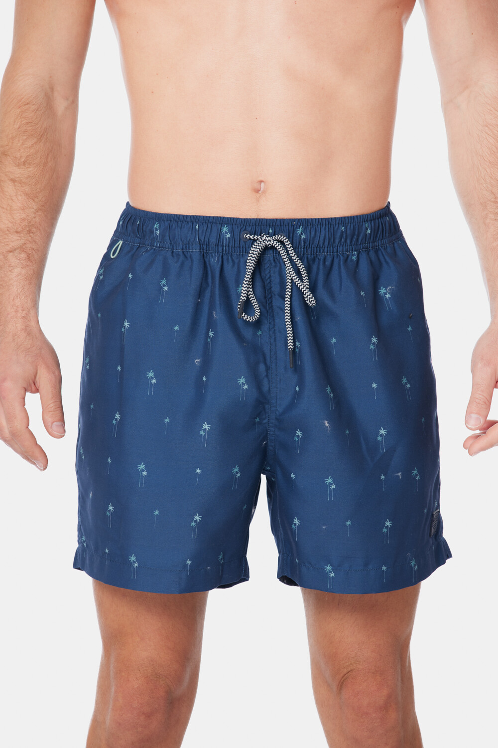 SHORT DE BAÑO ESTAMPADO Azul