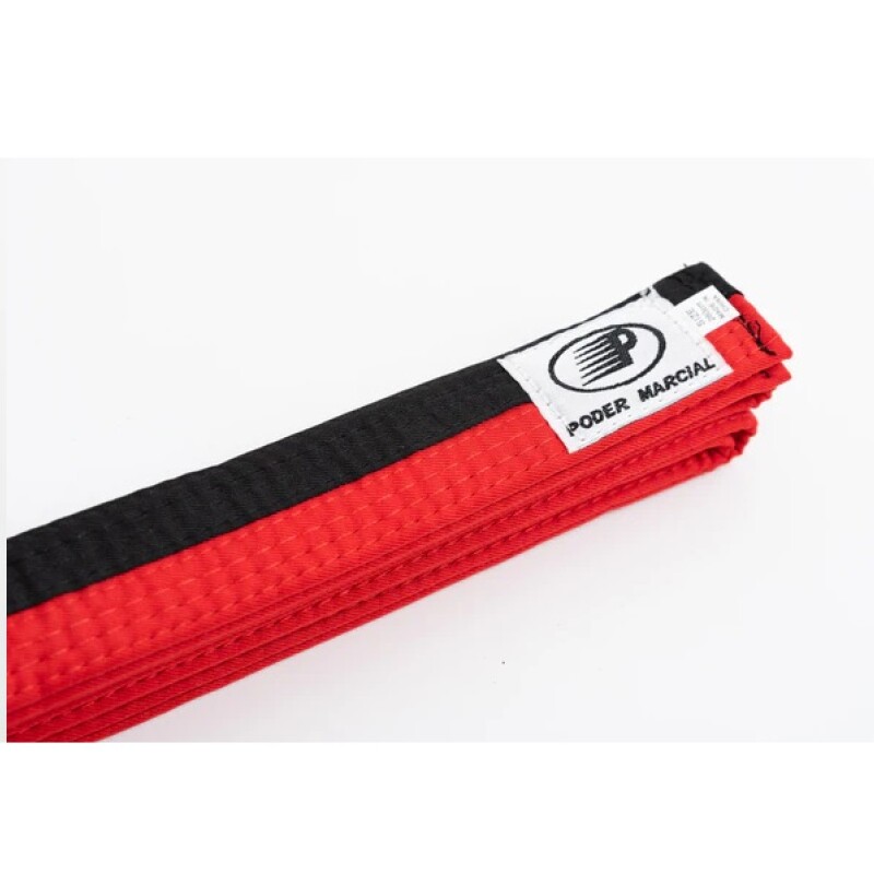 Cinturón de Artes Marciales –Negro/Rojo 300 cm CINTURON 300 CM ROJO/NEGRO