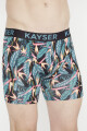 Boxer estampado bamboo largo Verde mili/esmeralda