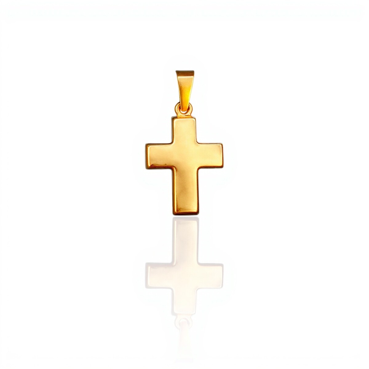 Dije Cruz-Oro bajo-Sin piedra-CP8582 - sinpiedra 