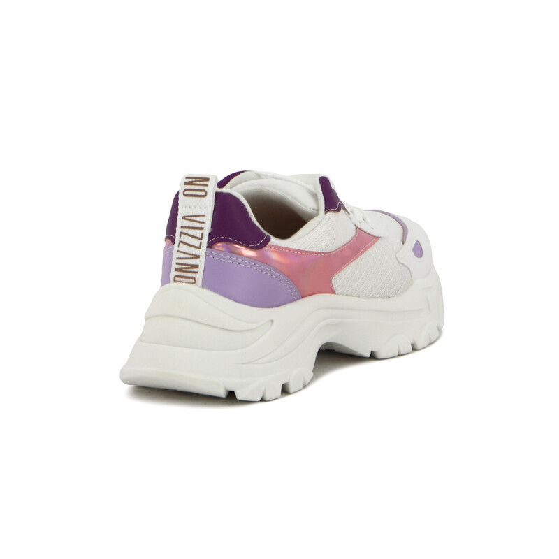 Vizzano Deportivo Casual Acordonado Femenino Blanco-violeta