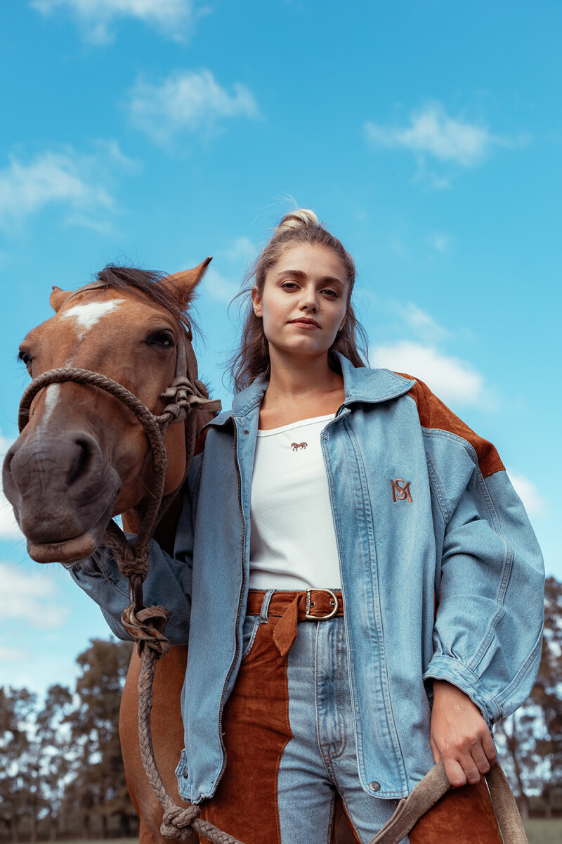 Leather Rockstar Celeste / Habano