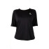 T-SHIRT MC WMN TRNG LOOSE azul stone NEGRO
