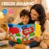 Libro Didáctico Interactivo Bilingüe con 20 Hojas Táctiles DISEÑO 1