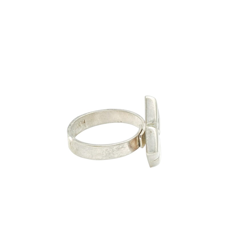 Anillo Rombo-Plata 925-Piedra Nacar-AN3379 conpiedra