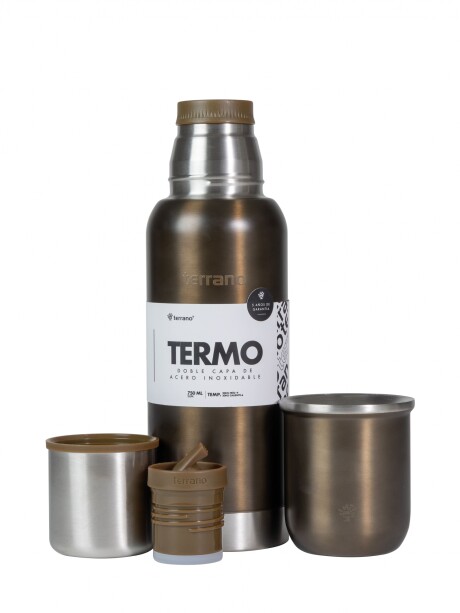 Kit 750ML Slim + Mate Sicilia Marrón Metalizado